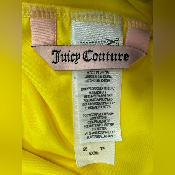 Juicy Couture NWT Halter Swim Dress Grapefruit Neon Yellow Size XS - Picture 8 of 10